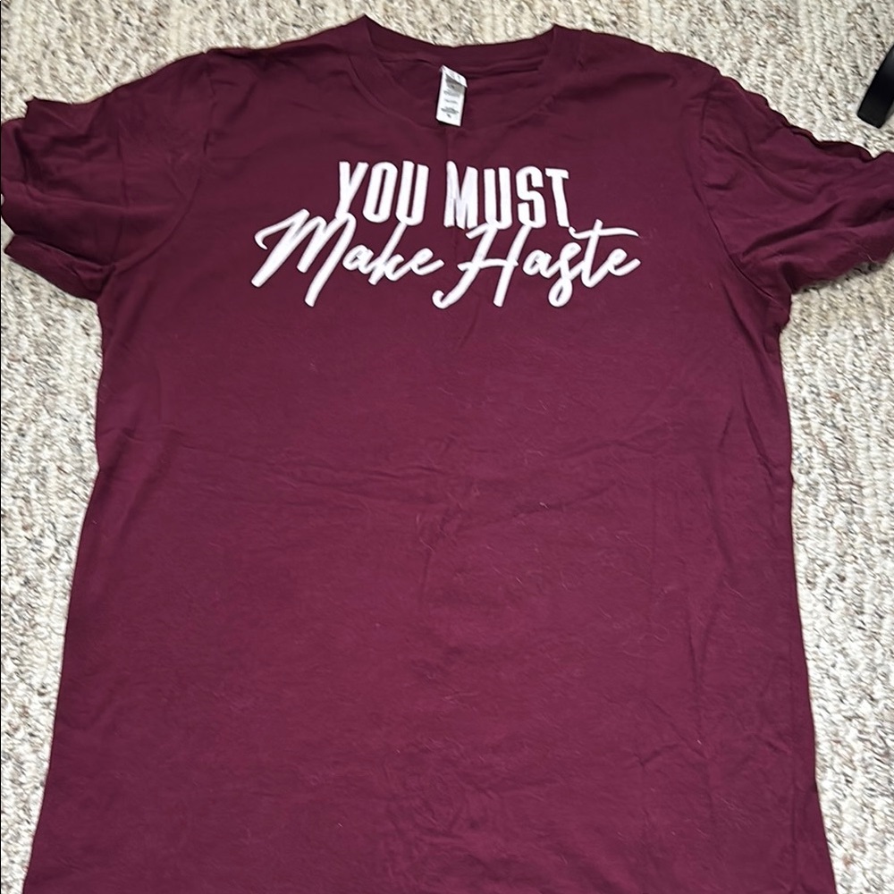 Maroon bridgerton tee